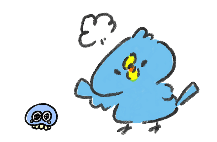 怒る鳥と泣くクラゲ